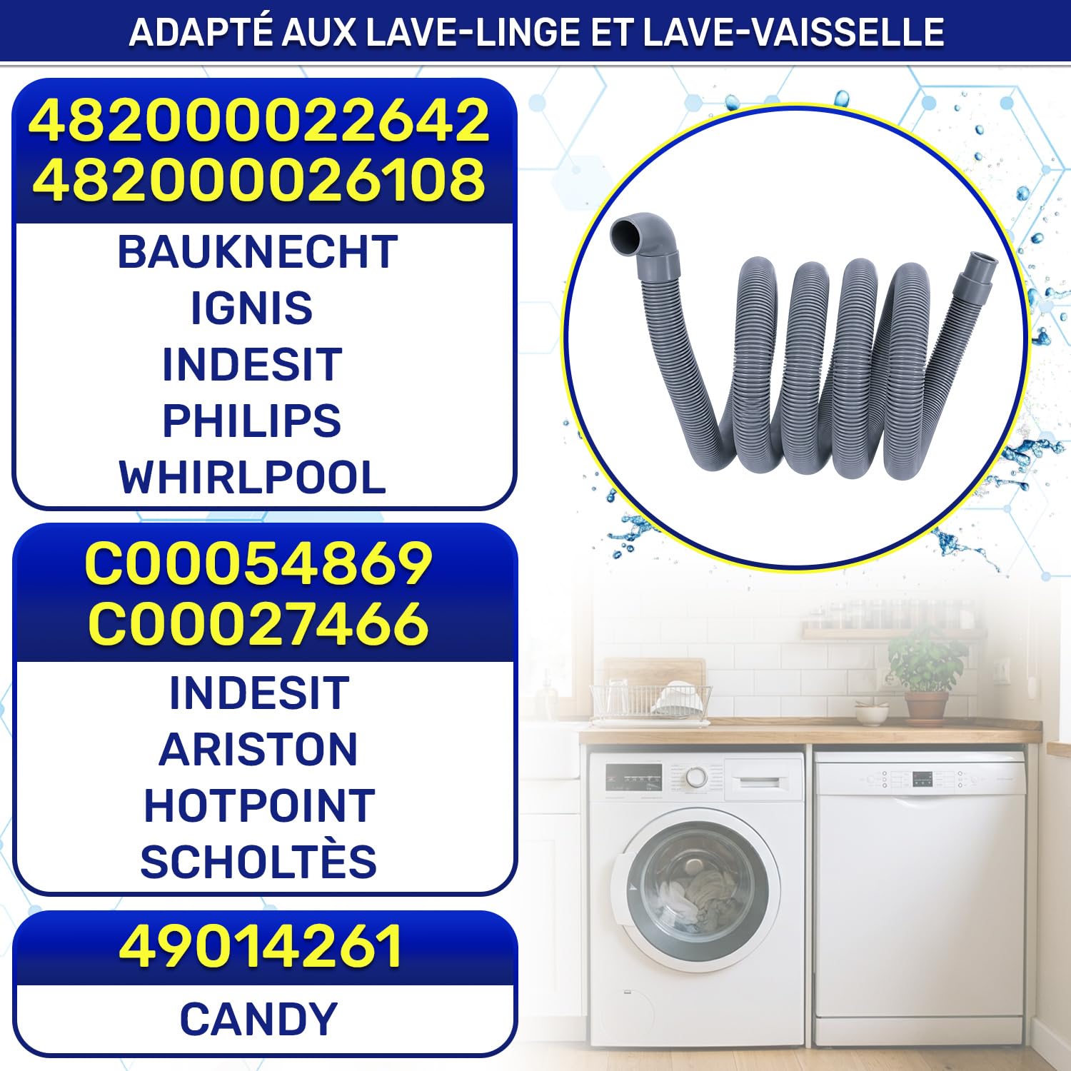 Electroo Entonnoir Double Evacuation Machine a Laver PVC 40mm - Siphon Electroo Entonnoir Double Evacuation Machine a Laver PVC 40mm - Siphon