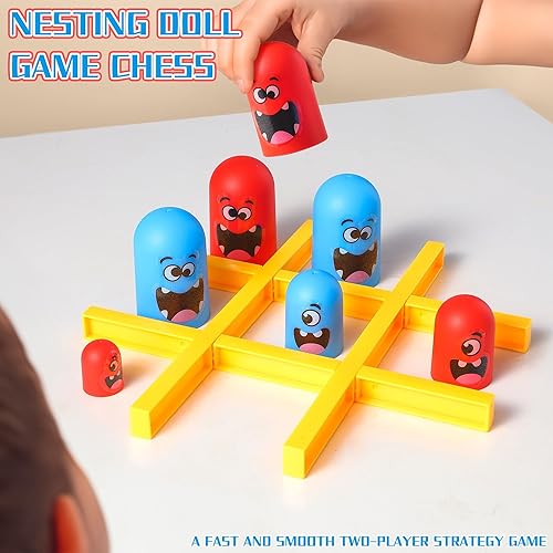 Miniatura 7 de Juego de mesa estratégico de Tic Tac Toe para niños y familia, juegos de mesa de fiesta, juegos de estrategia cara a cara, juego de mesa educativo