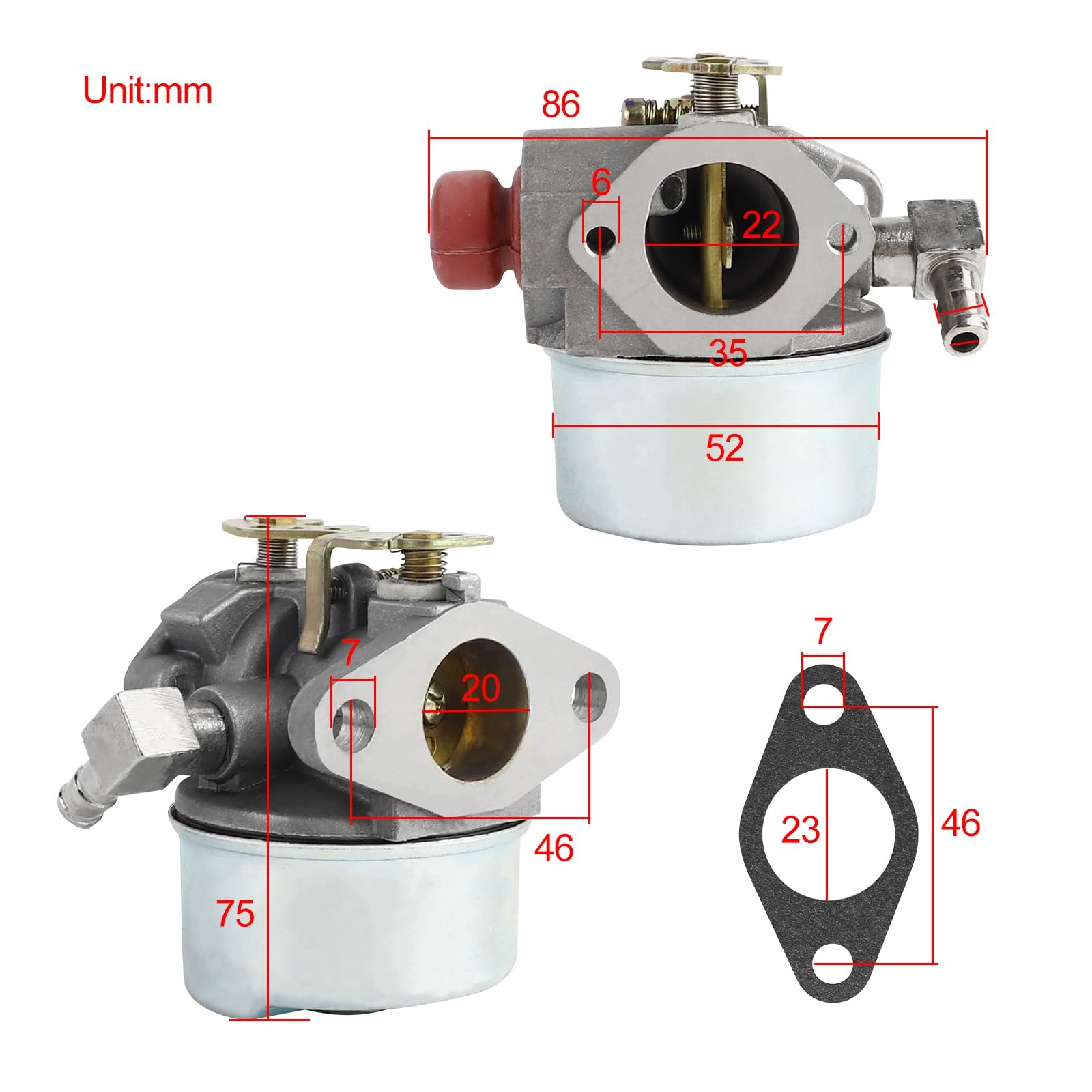 Carburatore Per Tecumseh 640278A LEV115 LEV120