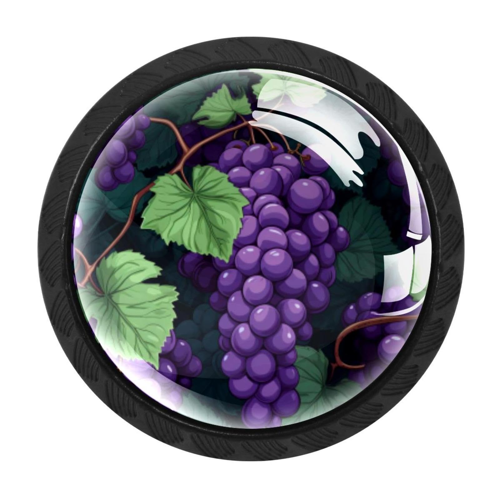 CHENZZZZ 4 Pack Grape Drawer Knob Cabinet Hardware