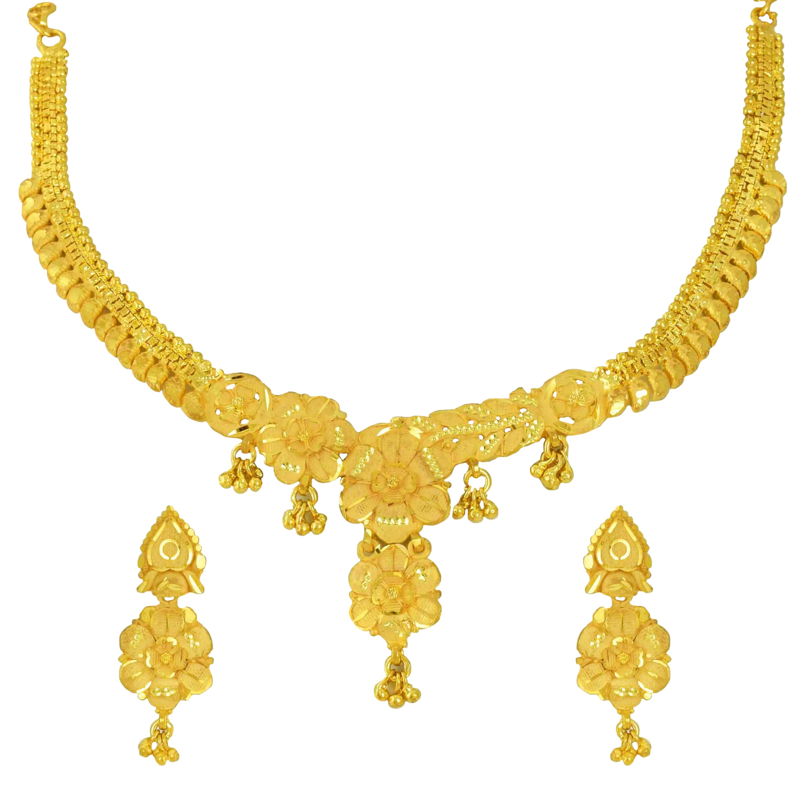 Jecy JEWELS One Gram Gold Necklace Set 24 Ct Gold Micro Plated jewellery (B0CLLLNBSG) Amazon Price History, Amazon Price Tracker