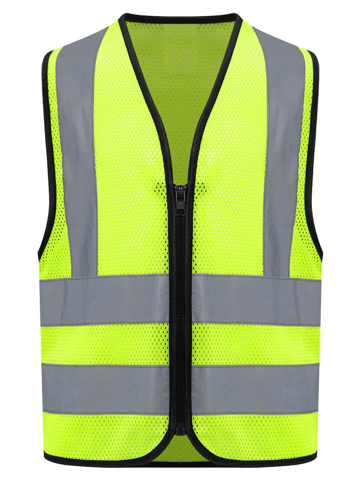 Oyolan Chaleco Reflector Niños Camiseta De Seguridad Amarillo Fluorescentes Para Al Aire Libre Chaleco Reflectante Bicicleta Para Escolares