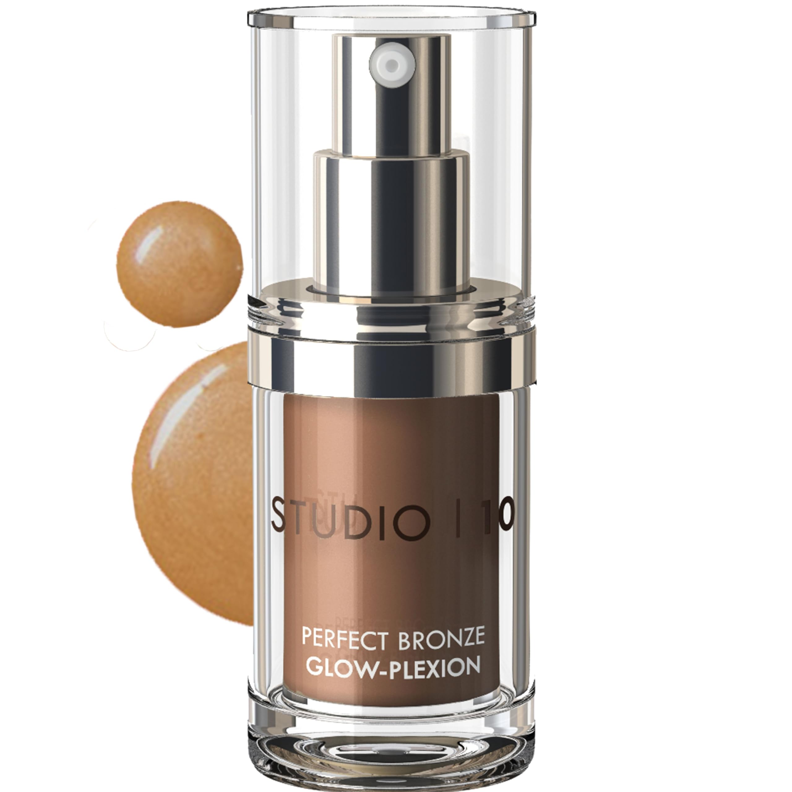 Studio10Perfect Bronze Glow Plexion Face Bronzer and Highlighter for Mature Dry or Textured Skin with No Shimmer Finish