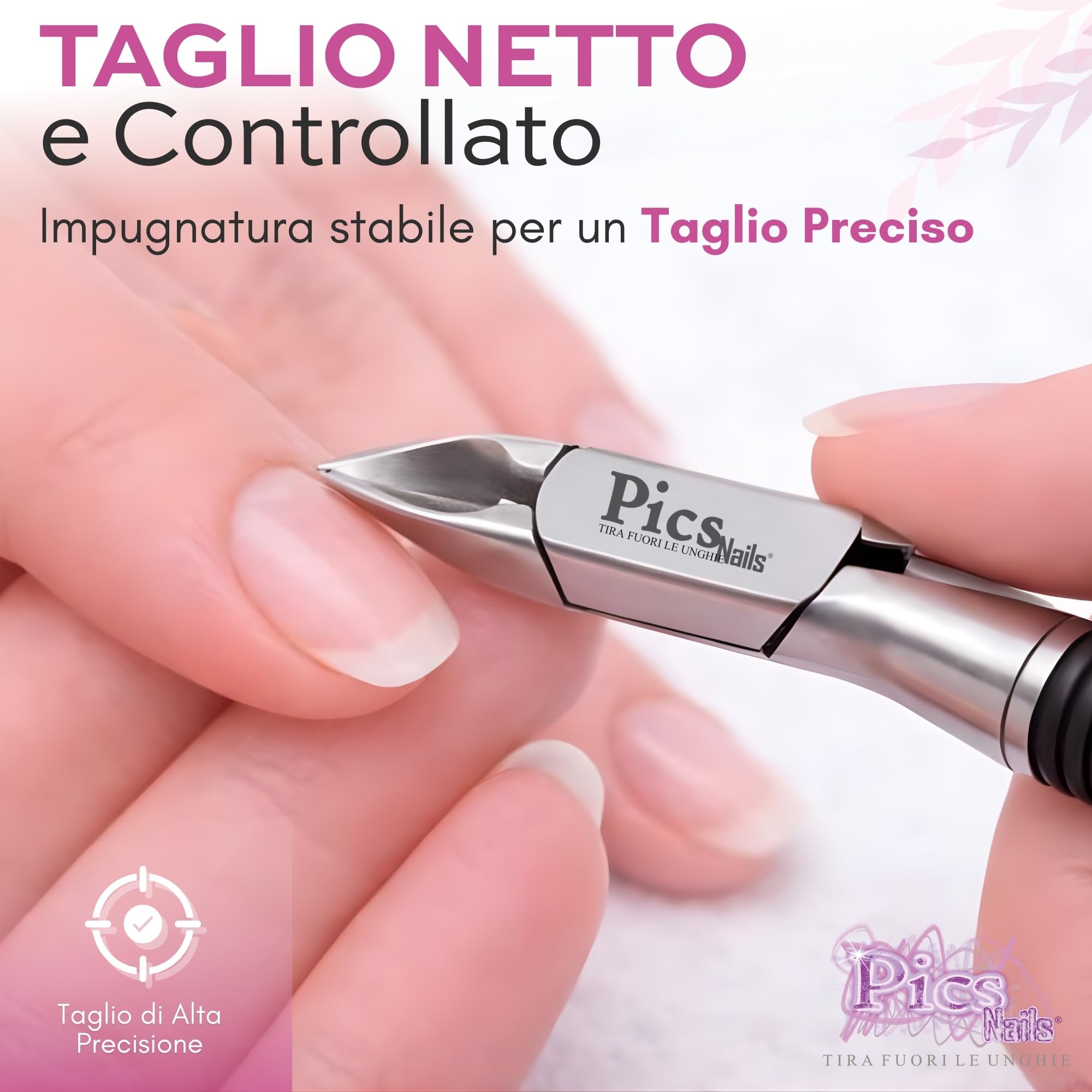 Tronchesino Cuticole Professionale 6mm in Acciaio Inox – Taglia Cuticole Unghie Mani e Piedi, Tronchesina per Cuticole Precisa, Rimuovi Cuticole e Pellicine per Manicure e Pedicure