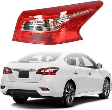 Rear RightTail Light Assembly Replacement for Sentra 2016-2018 Outer Passenger Side