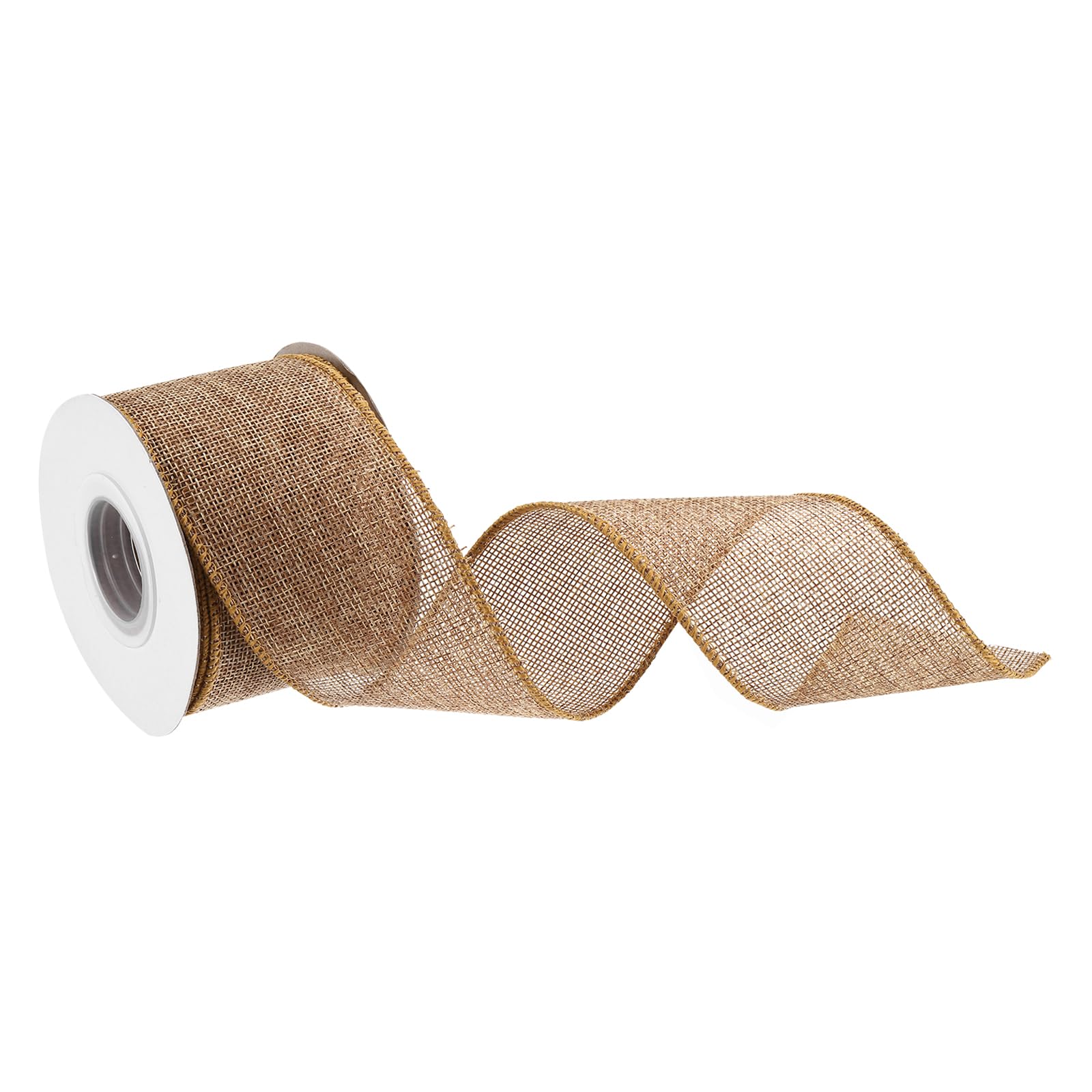 sourcing map Nastro in tessuto di iuta in polipropilene, 30,7 cm x 1,7 m, per decorazione di ghirlande da casa, 1 rotolo beige