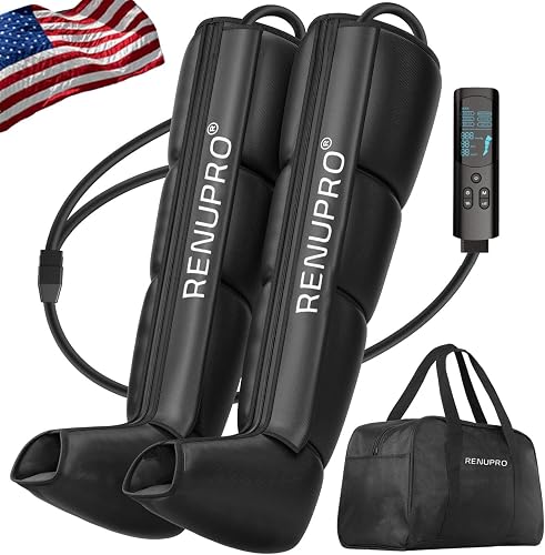 RENUPRO FE7204B Leg Compression Massager - Air Compression Boots for Legs & Feet