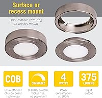 Vista 2 de Armacost Lighting 213411 - Luz LED regulable Purevue, blanco suave 2700 K