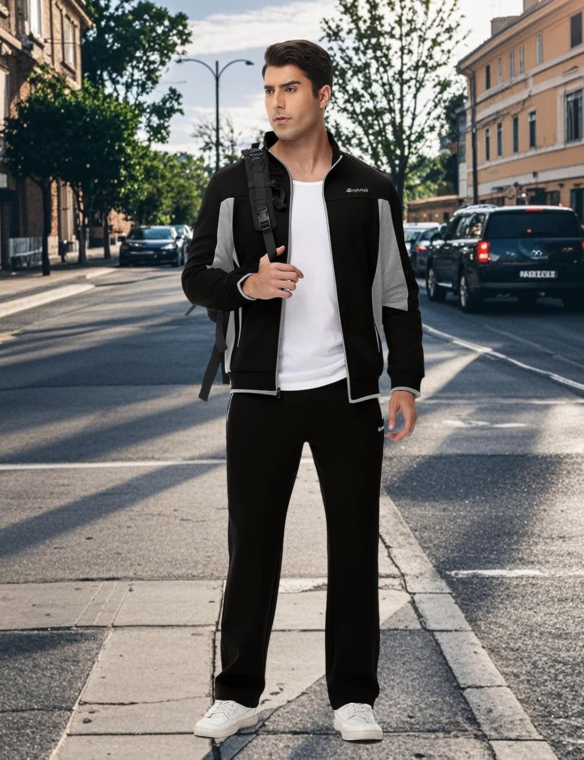 TBMPOY Men's Fleece Lined Tracksuits Sweatsuits 2 Piece Sets Winter Jogging Track Sweat Suits Thermal Casual Outfits - Image 7