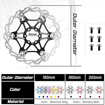 BRAKING セミフロート　ディスクローター　160mm 180mm Amazon.co.jp: 160mm 180mm 203mm フローティングディスク