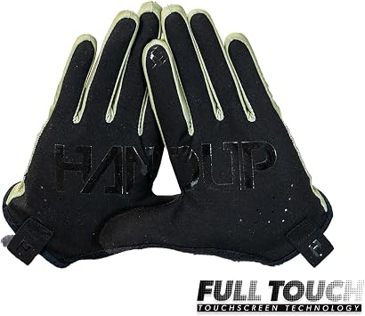 Handup Most Days Full Finger Lightweight Anti-Slip Breathable Mountain Bike MTB Bicycle Enduro Downhill XC Cycling Motocross Unisex Gloves (Moss Green, Medium)