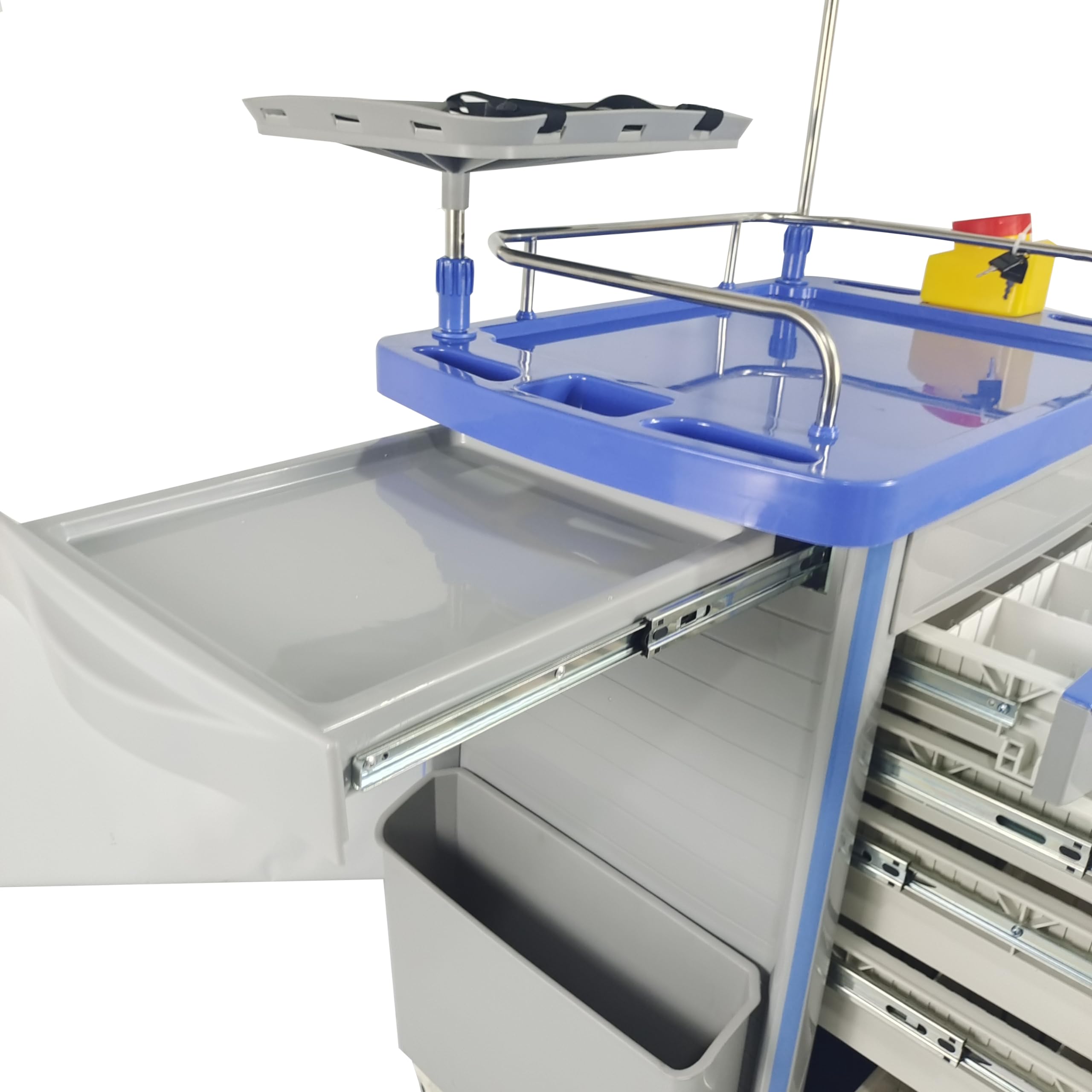 Carrello di emergenza con 5 cassetti Mobile Emergency Trolley Crash Car