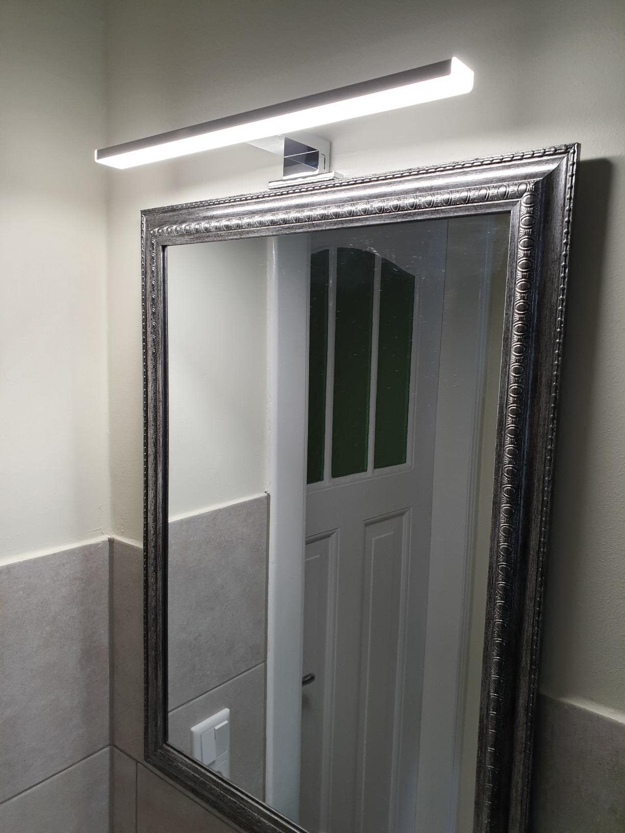 Lámpara LED de Espejo 10W 820LM Lámpara de Baño, Blanco Neutro 4000K Lámpara LED de Pared Luz de Gabinete IP44 230V Luz de Espejo de Baño de 40cm