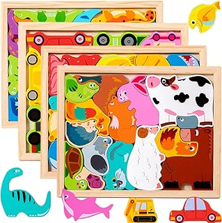 Bajoy 木製パズル 4種類シリーズ 