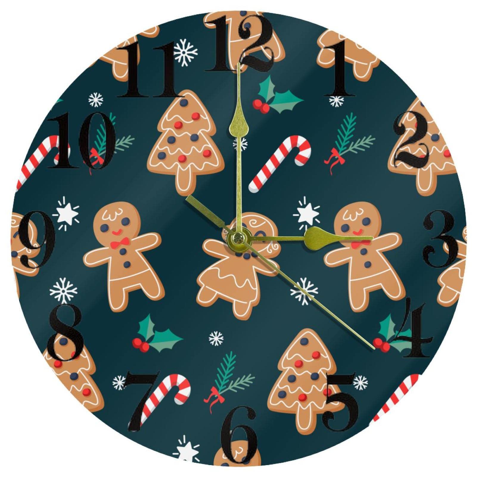 Horloge murale Noël cookies pour décorer la cuisine familiale
