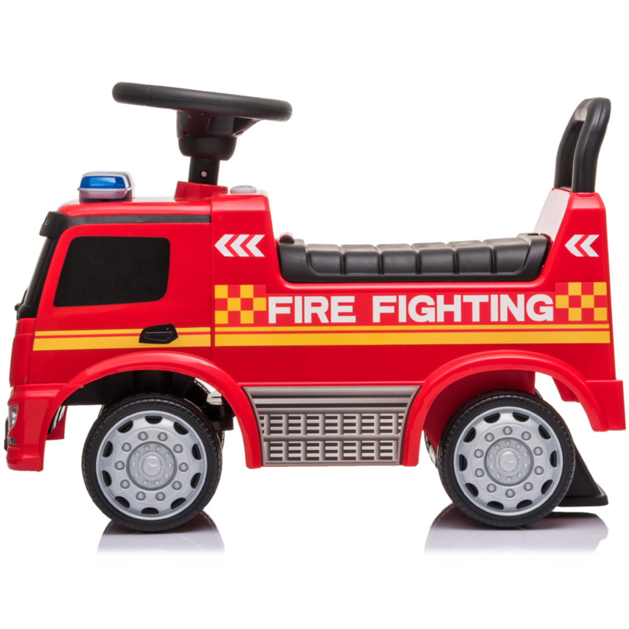 Correpasillos Camión de BomberosMercedes-Benz | con Volante, Sirena y Espacio de Almacenaje – para Niños Desde 12 Meses