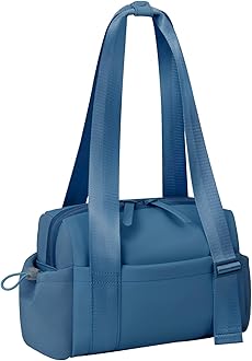 cysiyuMini Gym Bag for Women Girls Small Gym Tote Bag with Wet Compartment Waterproof Travel Duffle Bag Cute Workout Sport Bag