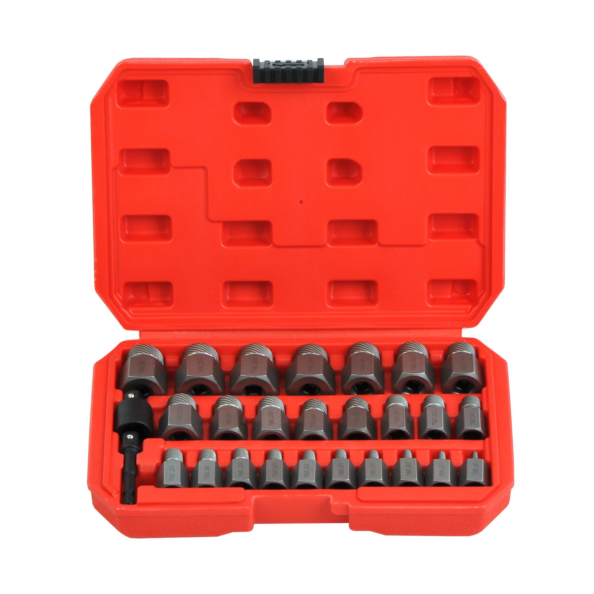 Juego de extractores de grifo de cabeza de acero, kit de 10 piezas para tornillos pelados, construcción duradera para una fácil extracción de tornillos dañados