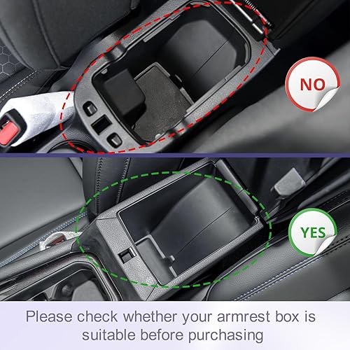 Miniatura 2 de RUNROAD Bandeja organizadora de consola central compatible con Jeep Compass 2022 2023 2024 2025, soporte para monedas, bandeja para reposabrazos,