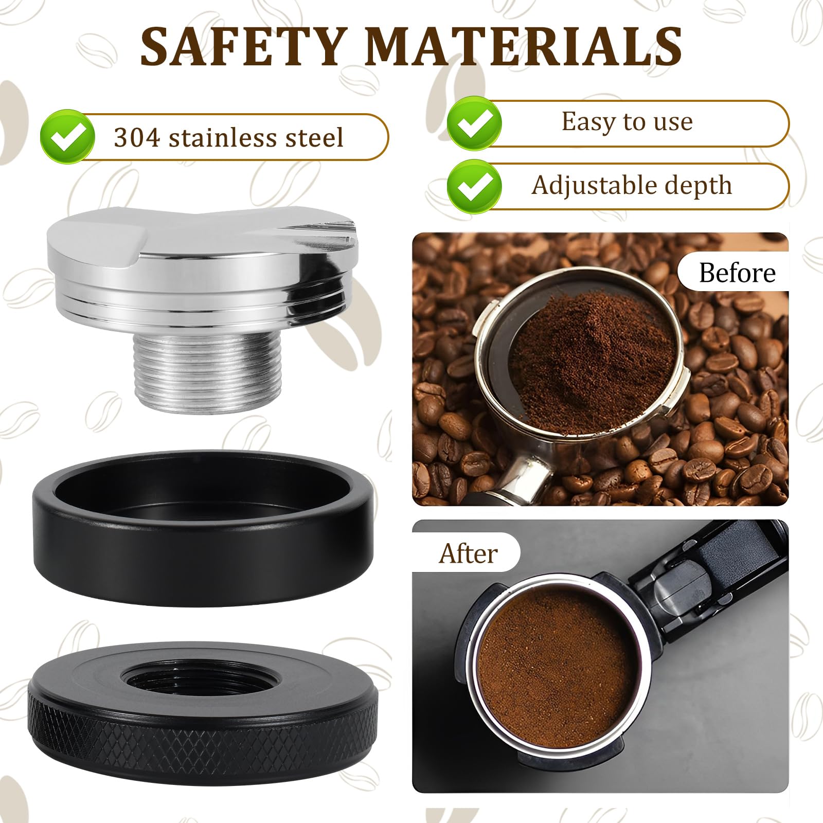 Espresso Tamper Set 51mm - Komplettset Mit Tamper, Distributor, Puck Screen, Station & Zubehör Für Perfekten Espresso