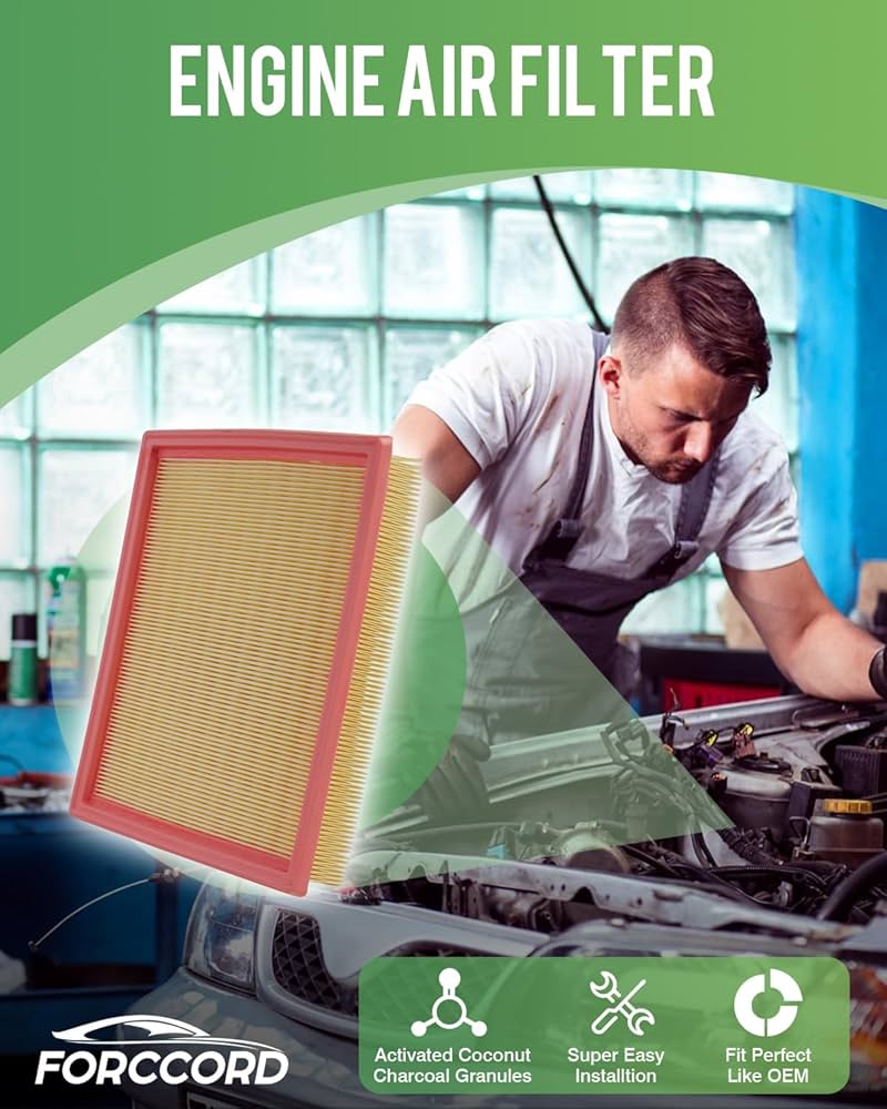 Amazon.com: Forccord 2-Pack Engine Air Filter Fits for