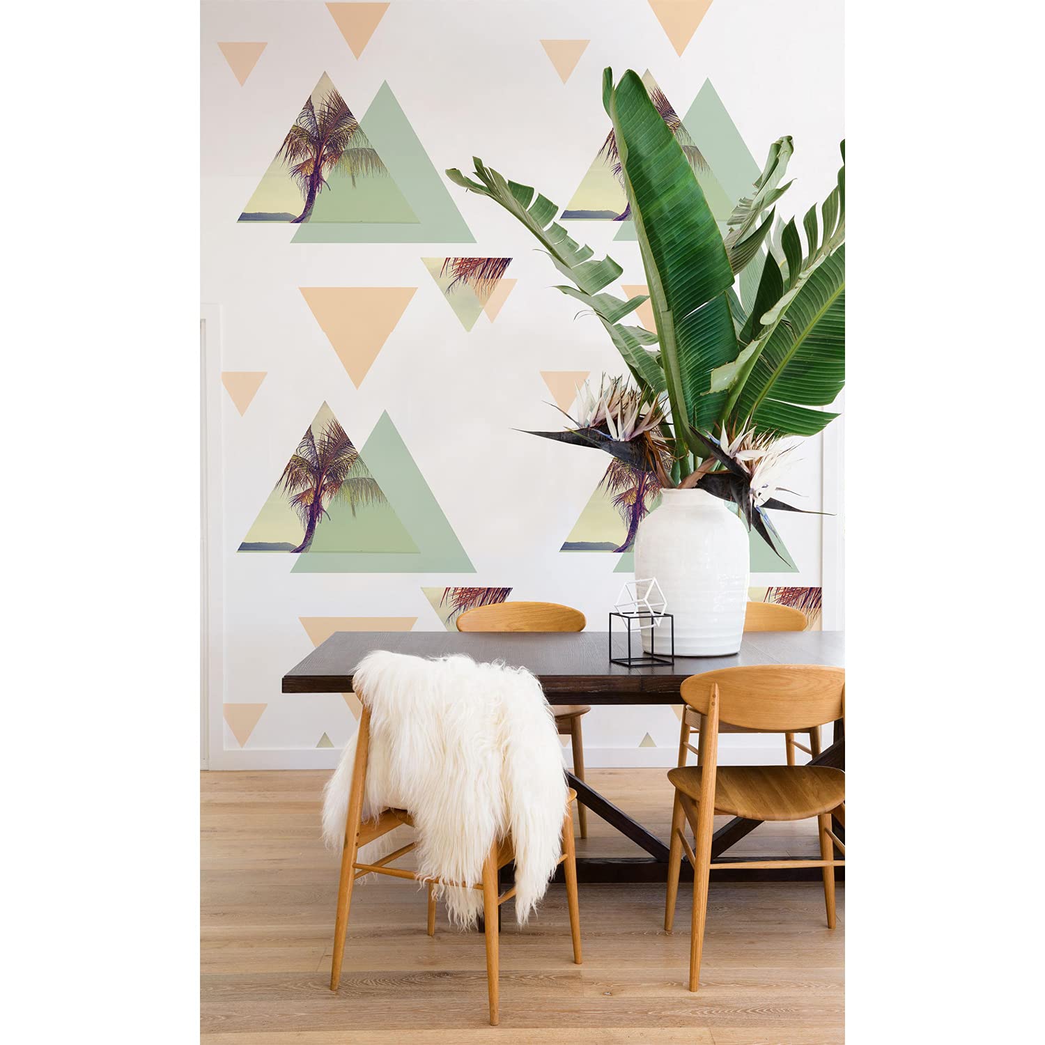 Papier peint auto-adhésif paumes 208x146 cm pour décoration de meuble et mur