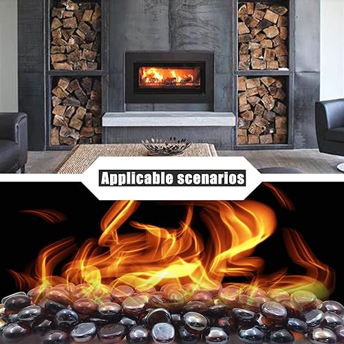 Miniatura 7 de YGFRSTO Canicas de vidrio plano de 1 libra, relleno de jarrón para hoguera, guijarros de vidrio para plantas de interior, decoración de acuario,