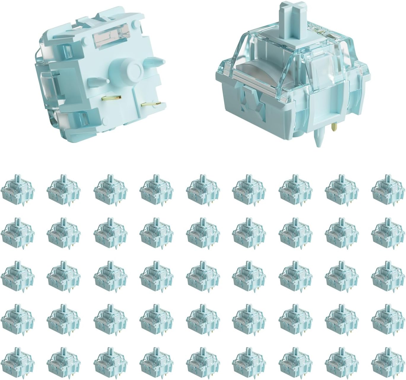 V5 Creamy Blue Keyboard Switch,Tactile Switches, 5-Pin 45gf