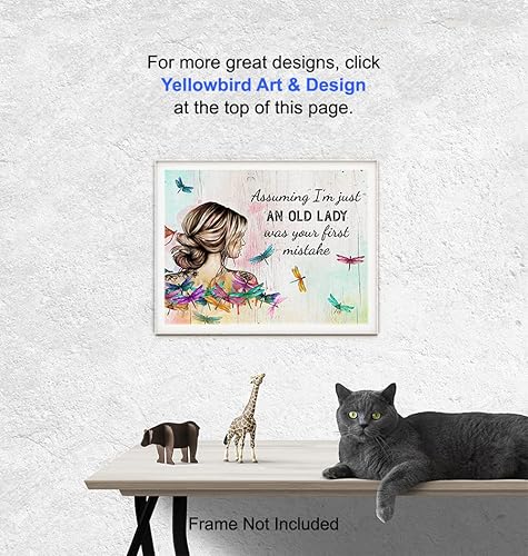 Miniatura 5 de Assuming I'm Just An Old Lady - 40th 50th 60th 70th Birthday Gifts for Women - Hippie Boho Living room Decor - Boho Wall Art - BFF Best Friend