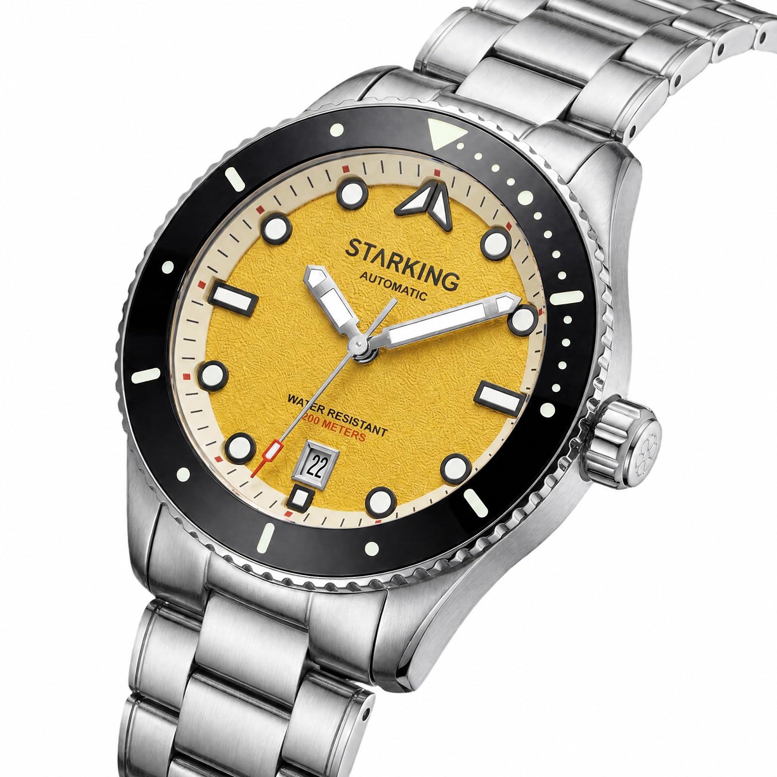 STARKING Orologio da polso da uomo, 20 ATM, movimento Miyota 8215, cristallo zaffiro super luminoso, cinturino in acciaio inox, orologio da polso meccanico di lusso, regalo di compleanno