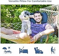 Vista 7 de SUNYAO Almohadas inflables ultraligeras para campamento: compresibles, compactas, inflables, cómodas, ergonómicas para soporte de cuello y lumbar