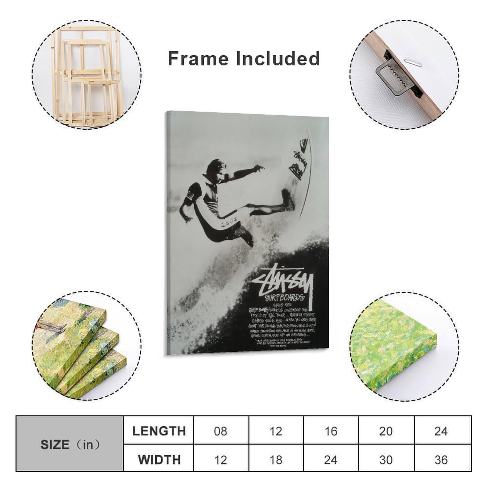 Amazon.co.jp: ヴィンテージ ステューシー サーフポスター