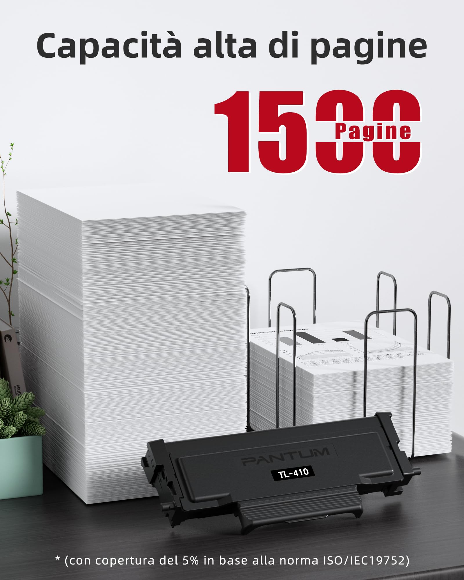 PANTUM M7108DW (include cartuccia toner originale iniziale da 1500 pagine) e TL-410 cartuccia toner originale da 1500 pagine in combinazione