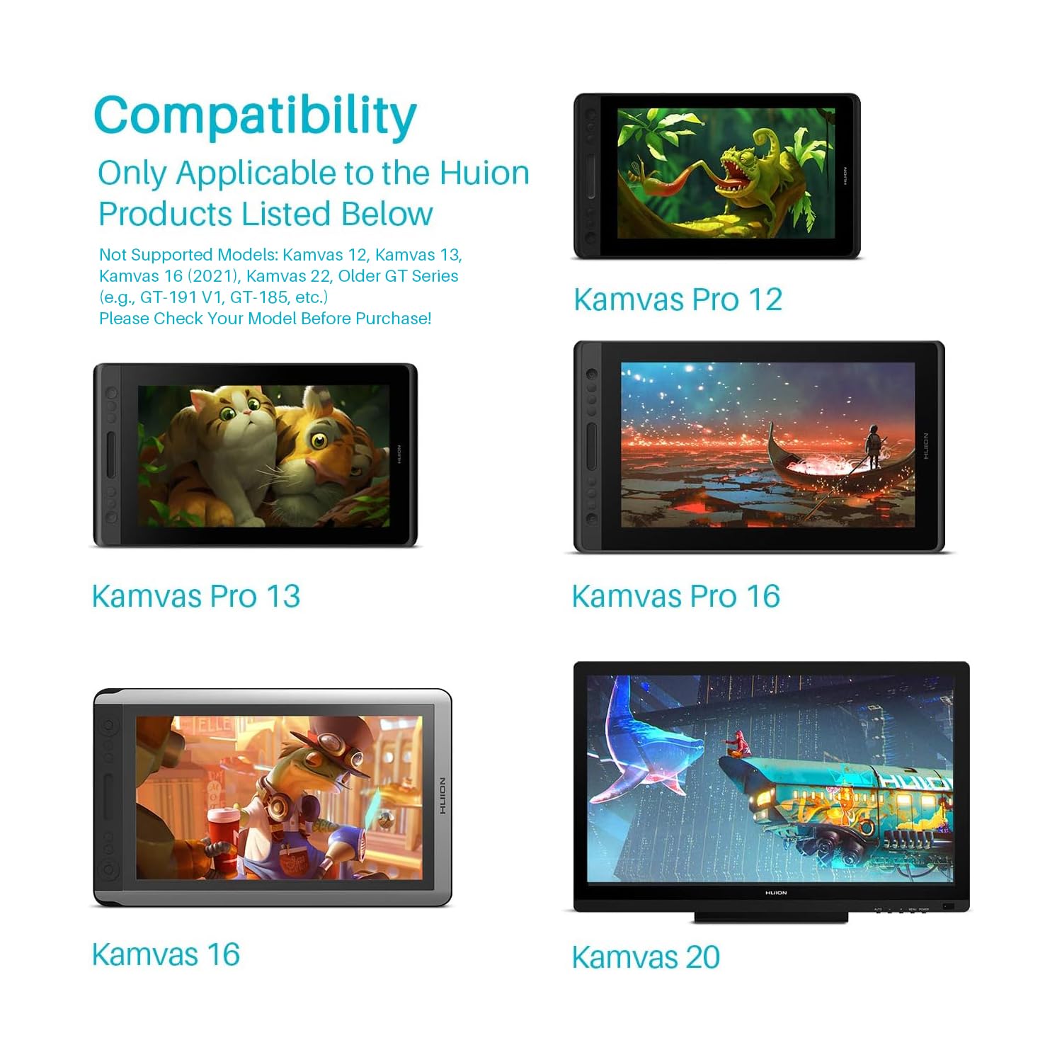 HUION Kamvas 12豪華版 液タブ 充電不要ペン Amazon.co.jp: 【日本限定】 HUION 液タブ 液晶ペンタブレット