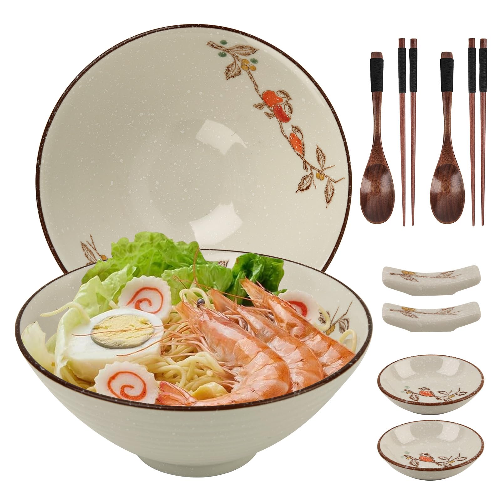 GEEKHOM Japanische Ramen Schüssel 2x 1200ml