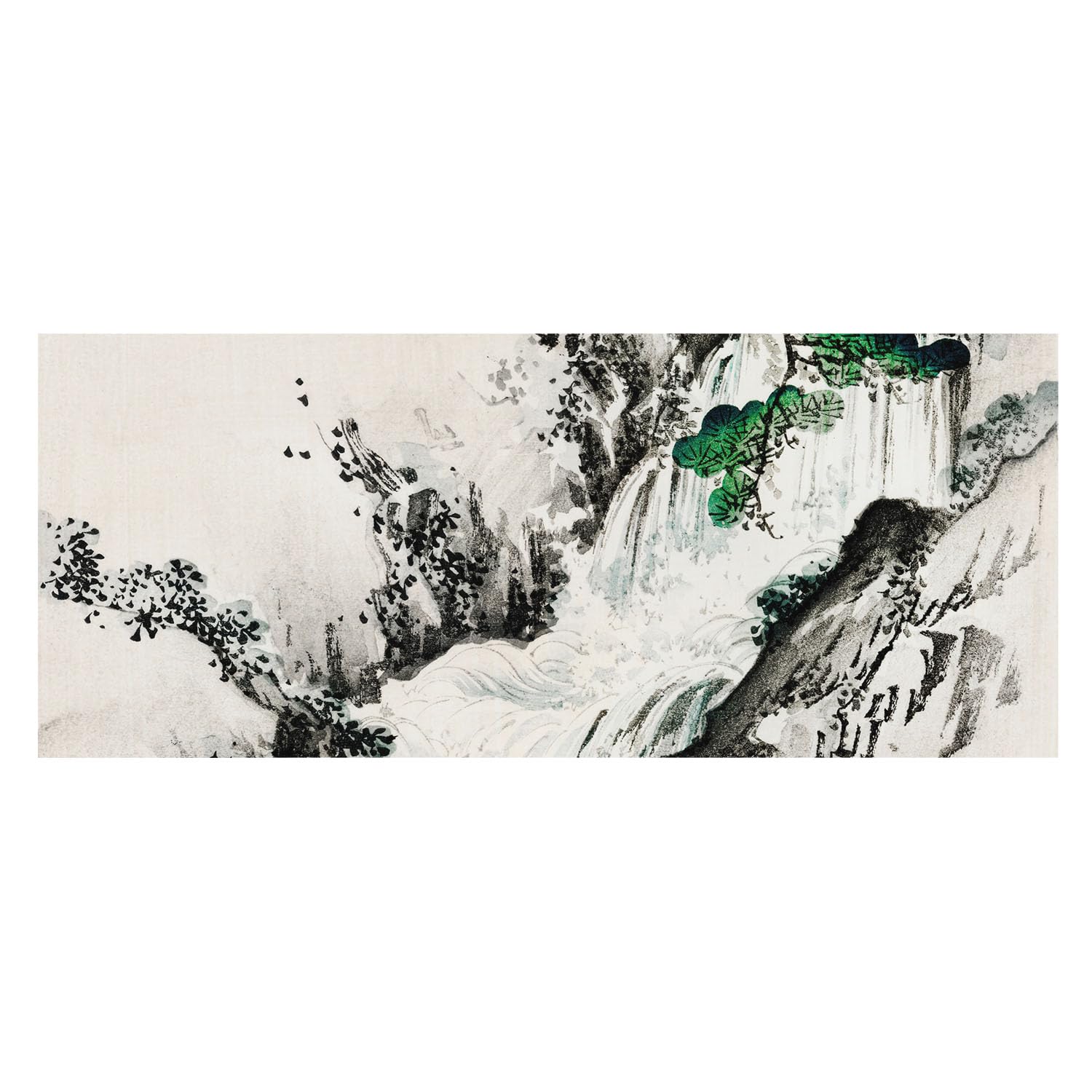 Papel pintado de tejido no tejido 250x104 cm con acabado antirreflejos de cascada natural