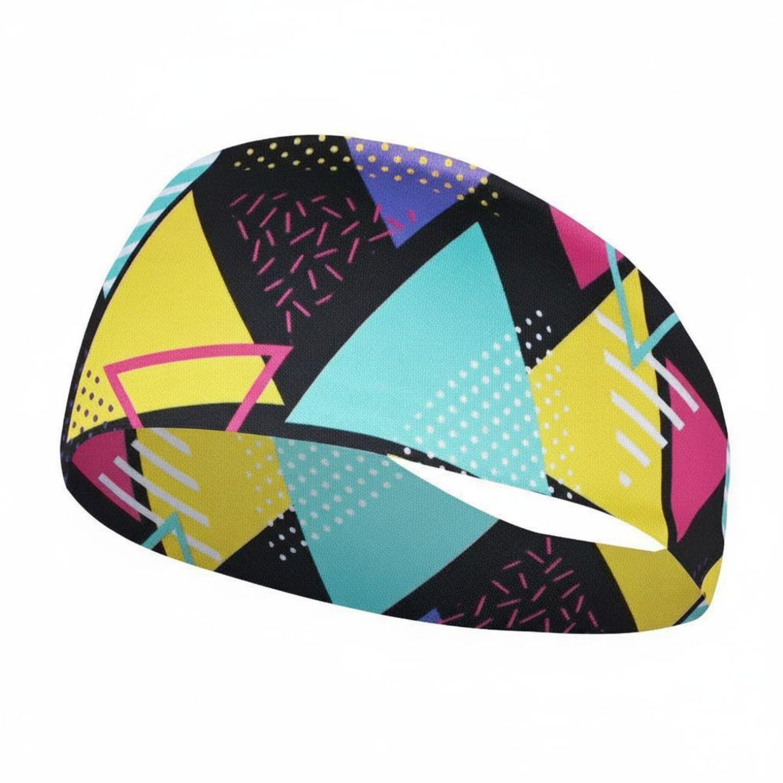 SNAPPSY Swimming Ear Cover Band Multi-Functional Printed Athletic Headwrap Colorful Running Headband Stylish Prints Wide Fitness, Fa10-5-picture-41
