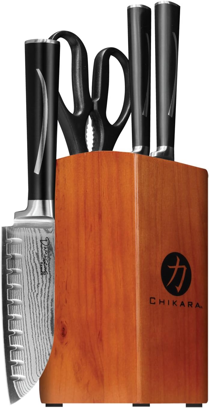 Ginsu 5915 Damascus Series 5Piece Prep Knife Set Tools