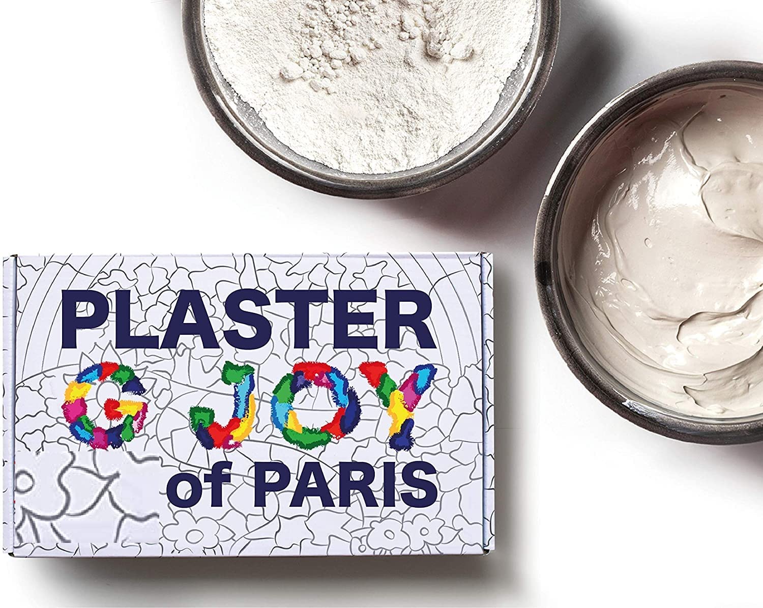 Plaster of Paris Powder for Crafts - 400 grms Plaster Casting Material, Mold Casting - Ideal for Latex Molds, Craft Projects, Model Railroads, Wall Repair - GET 1 Palette Tool Free