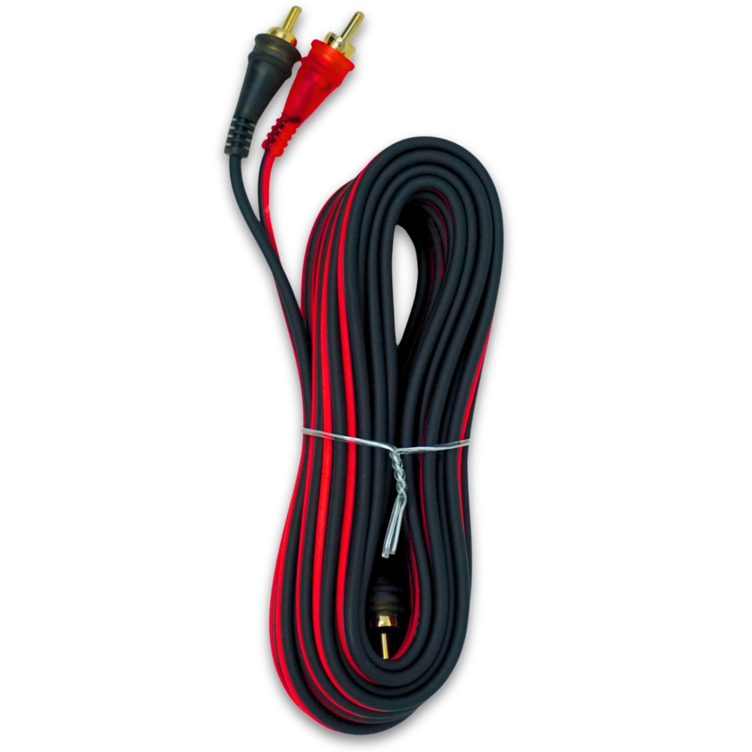 Audiopipe Cable RCA sin oxígeno de 20 pies, 10 unidades por bolsa
