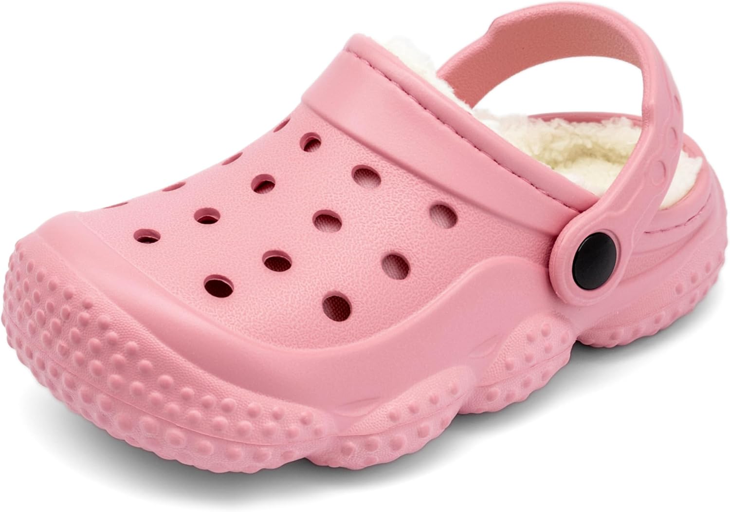 INMINPIN Kids Girls Boys Fur Lined Clogs Fuzzy Slippers Toddler Winter Warm Garden House Shoes Indoor Outdoor - Image 2