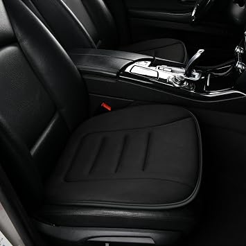 KAYI Car Seat Cushion, Memory Foam Car Seat Cushion, Anti Slip Rubber Bottom Car Seat Cushions for Driving, Suitable for Car and Office Chairs Black