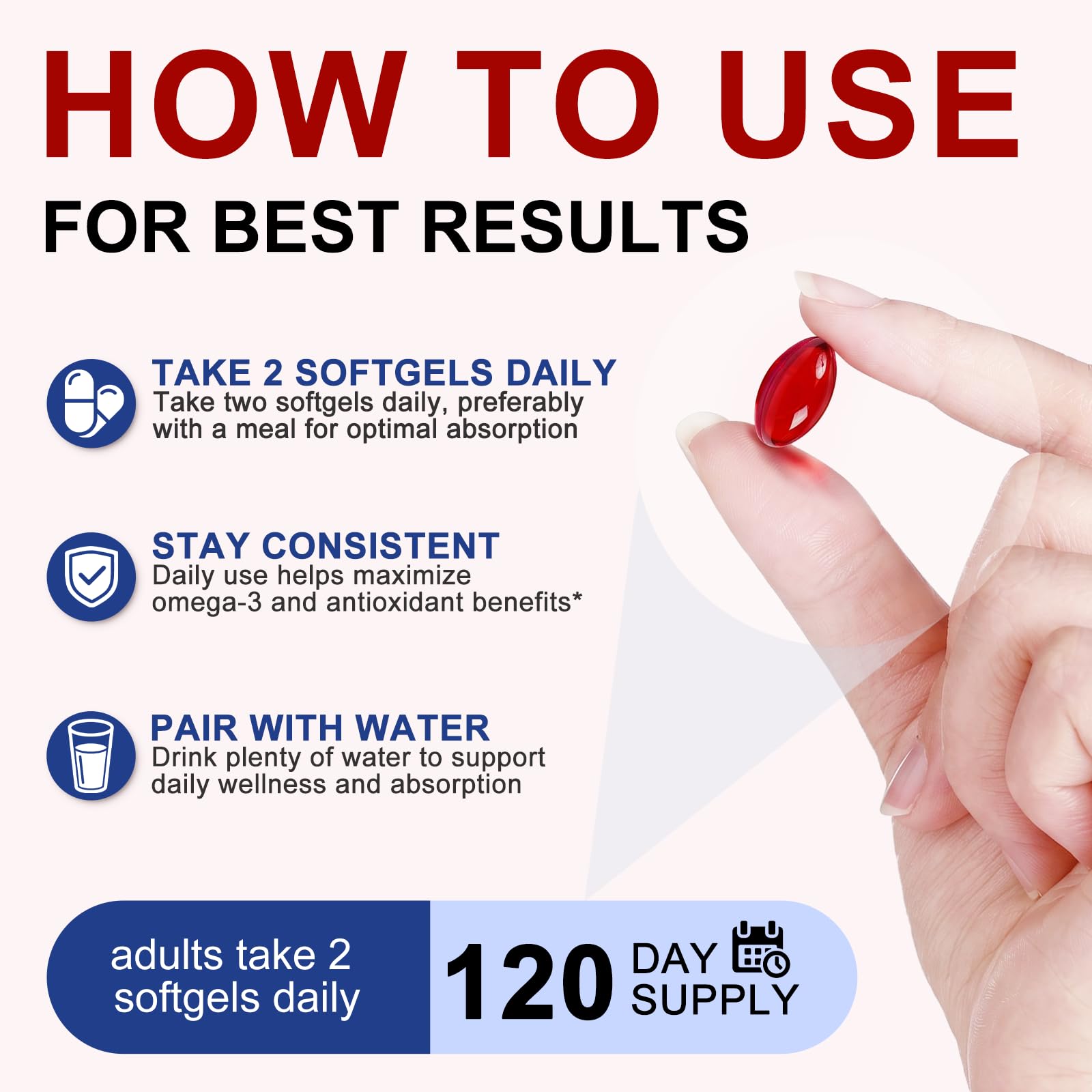 Antarctic Krill Oil 2000mg with Astaxanthin 800mcg | Omega-3 500mg | EPA 240mg | DHA 160mg | Phospholipids 400mg | 240 Softgels