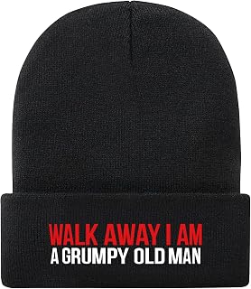 Funny Beanie for Men and Women,Cool Embroidered Knit Hat Warm Winter Funny Hat