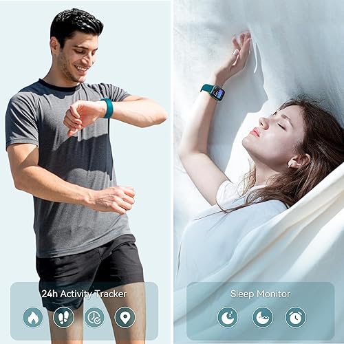 Miniatura 5 de Relojes inteligentes para hombres y mujeres, para hacer o responder llamadas, Alexa integrado, rastreador de actividad física HD de 1.8 pulgadas con