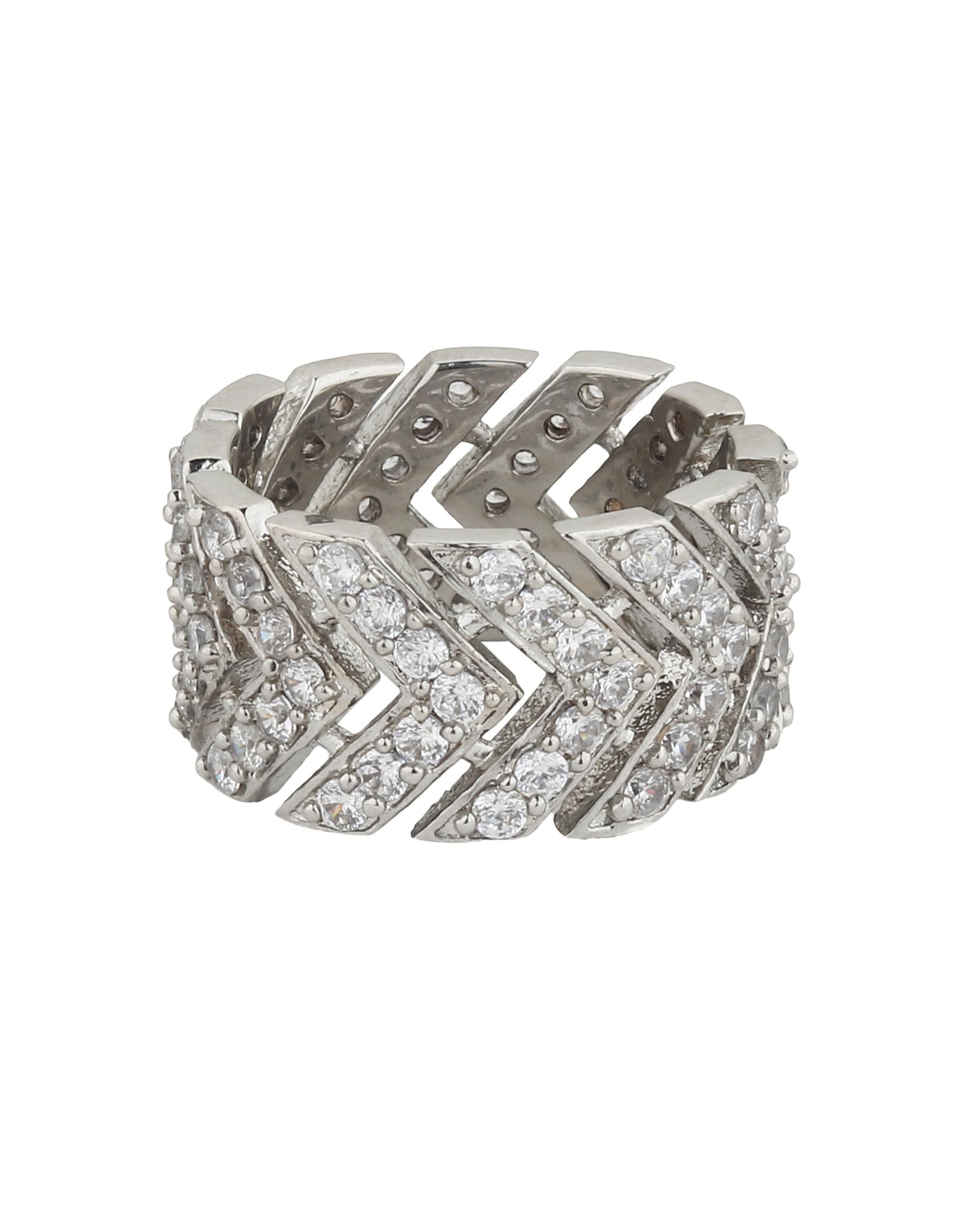 ZwagSwift Arrow Iced Out Ring