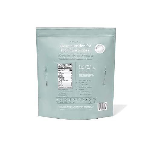 Miniatura 8 de Be Well by Kelly Unflavored Grass-Fed Beef Protein Powder, 23G of Protein & Zero Carbs (1 Ingredient, 30 Servings) 9 Amino Acids + 3 BCAAs No Soy