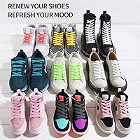Vista 5 de VSUDO Flat Shoe Laces for Sneakers, Shoelaces for Sneakers, Athletic Shoelaces