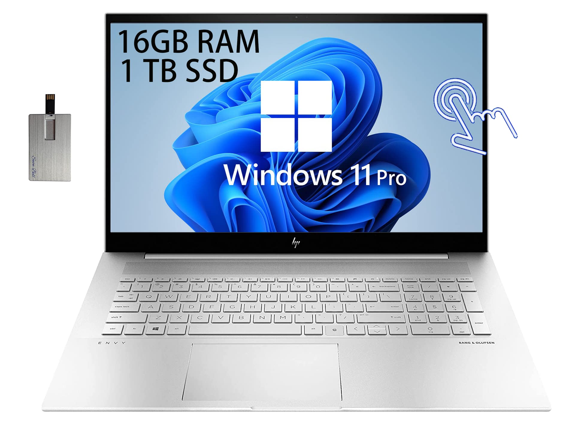 Windows11 Core i7-1165G7 SSD1TB メモリ32GB HP 2022 Envy 17.3