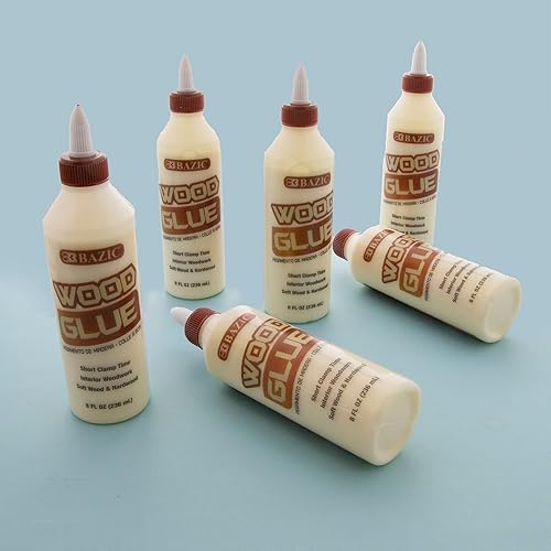 Miniatura 2 de BAZIC - Pegamento para madera, 8 onzas líquidas (8.0 fl oz), adhesivo de unión súper fuerte de color natural, para carpintería de madera blanda, 24